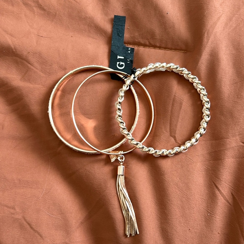 Rose gold bangle bracelets